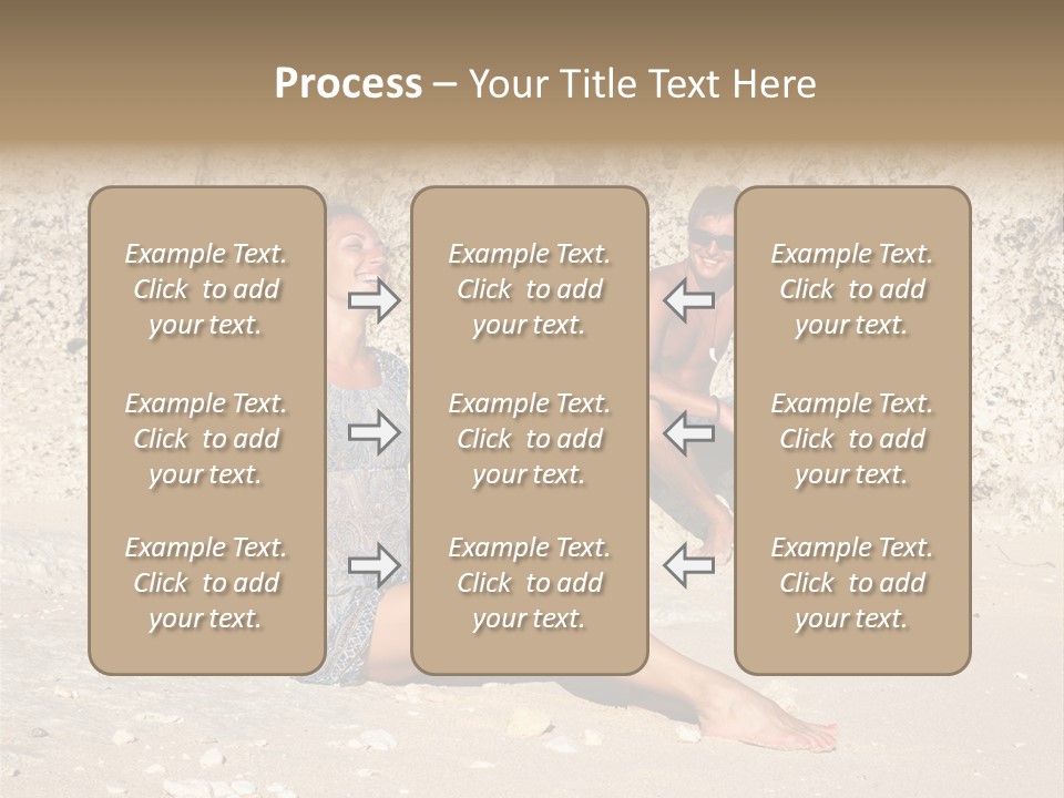 Honeymoon Sea Blur PowerPoint Template