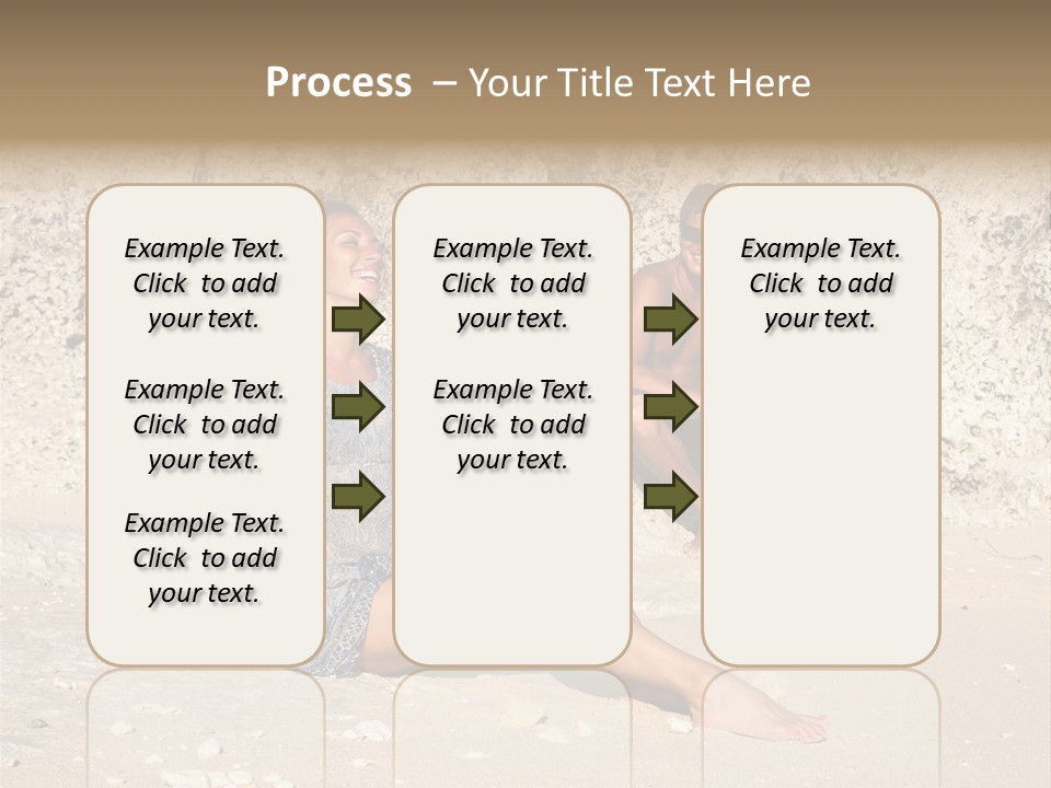 Honeymoon Sea Blur PowerPoint Template