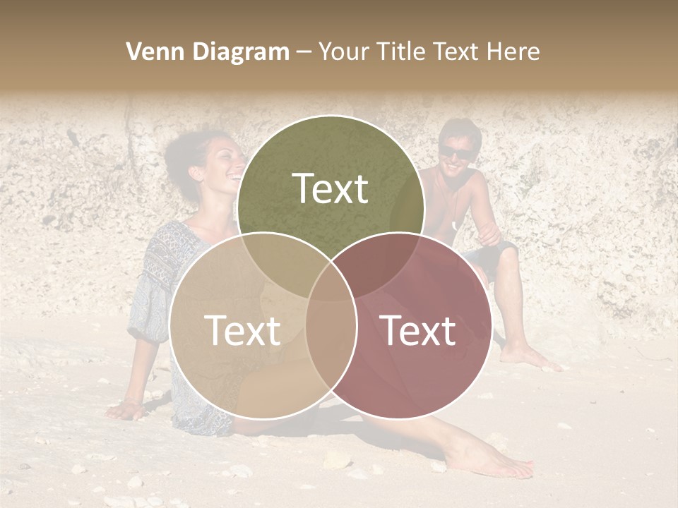 Honeymoon Sea Blur PowerPoint Template