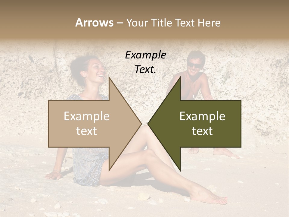 Honeymoon Sea Blur PowerPoint Template