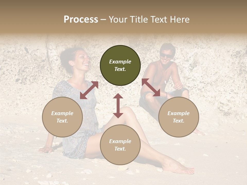 Honeymoon Sea Blur PowerPoint Template