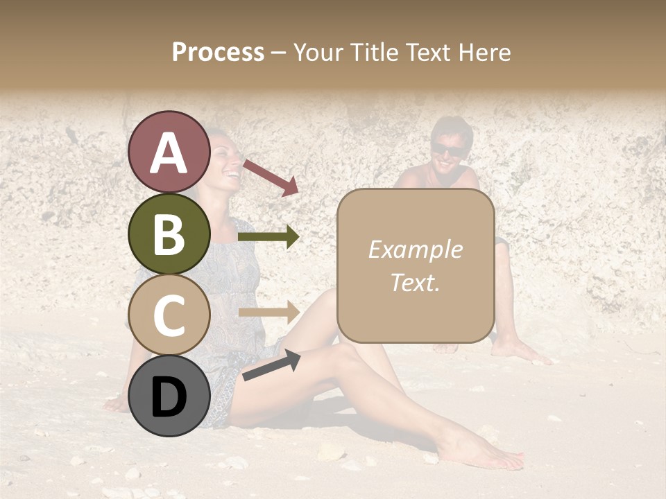 Honeymoon Sea Blur PowerPoint Template