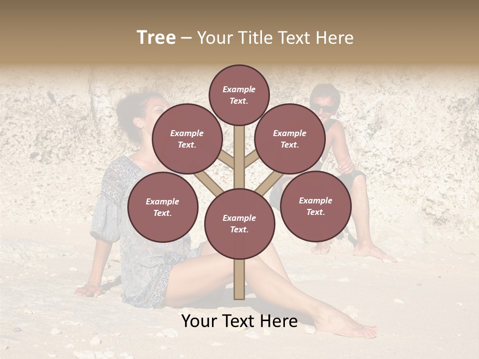 Honeymoon Sea Blur PowerPoint Template