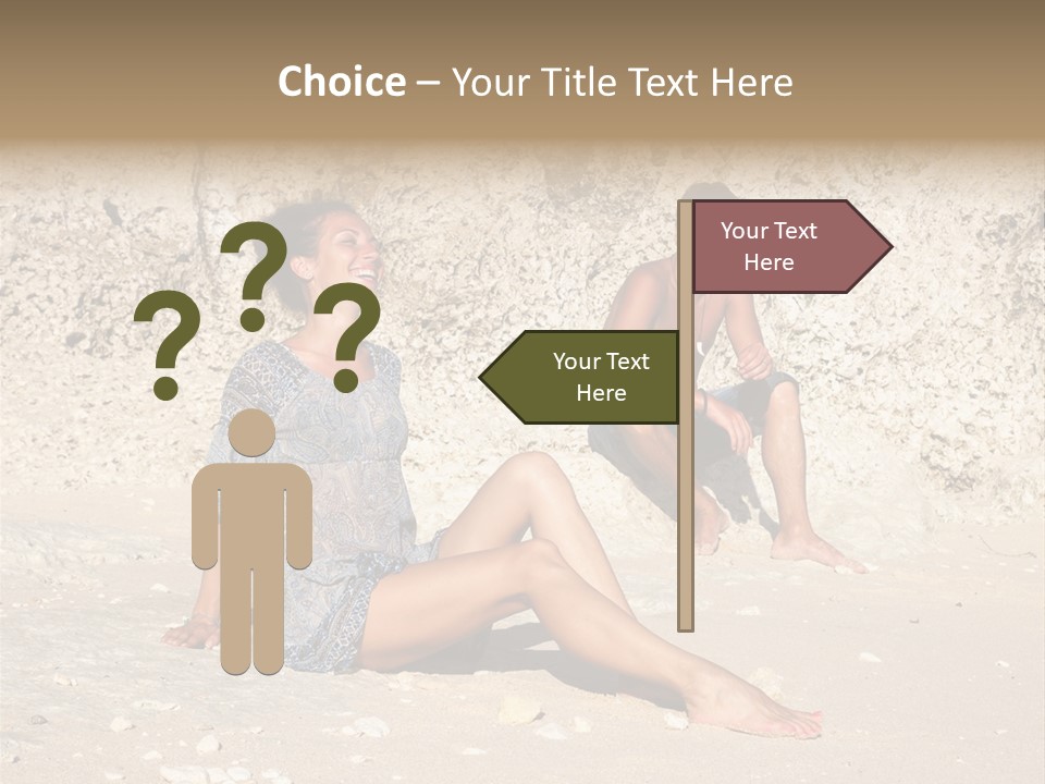 Honeymoon Sea Blur PowerPoint Template