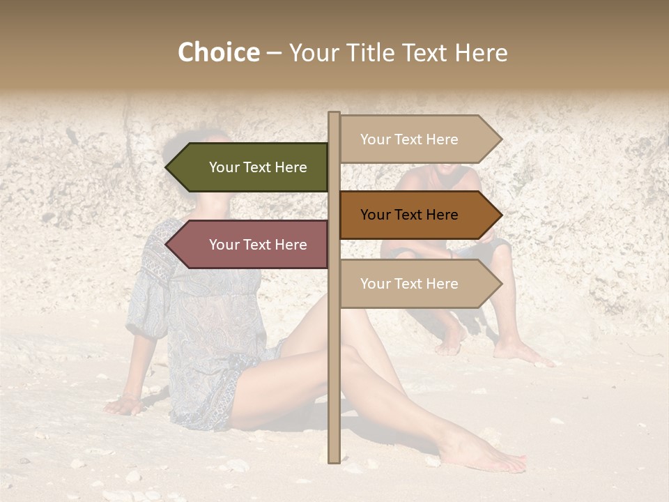 Honeymoon Sea Blur PowerPoint Template