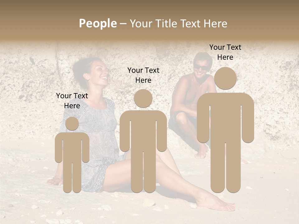 Honeymoon Sea Blur PowerPoint Template