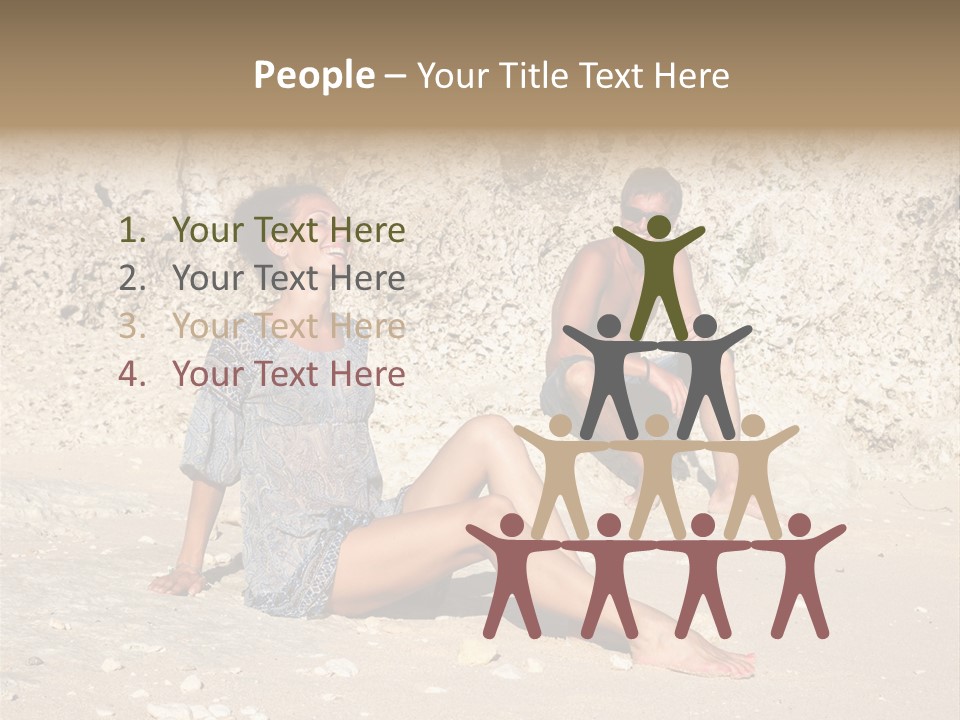 Honeymoon Sea Blur PowerPoint Template