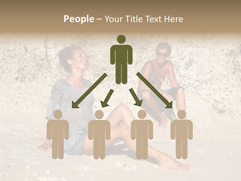 Honeymoon Sea Blur PowerPoint Template