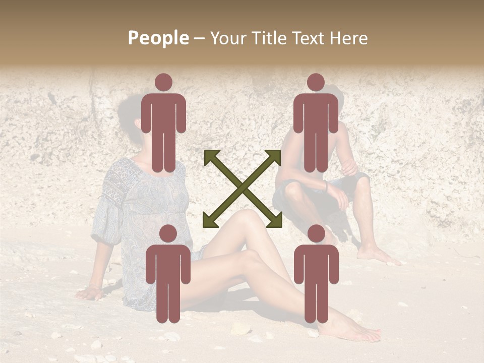 Honeymoon Sea Blur PowerPoint Template