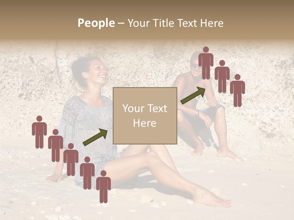 Honeymoon Sea Blur PowerPoint Template