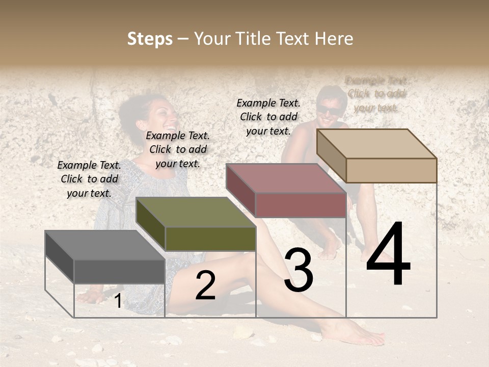 Honeymoon Sea Blur PowerPoint Template