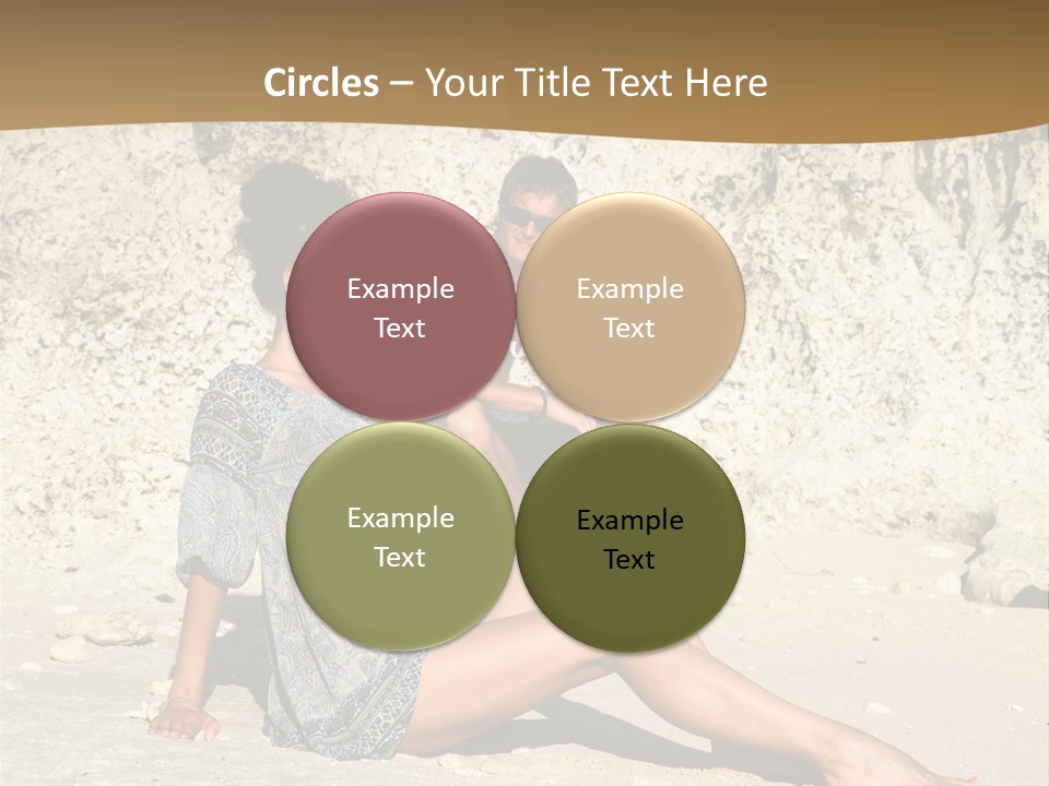 Sea Sunlight Rock PowerPoint Template