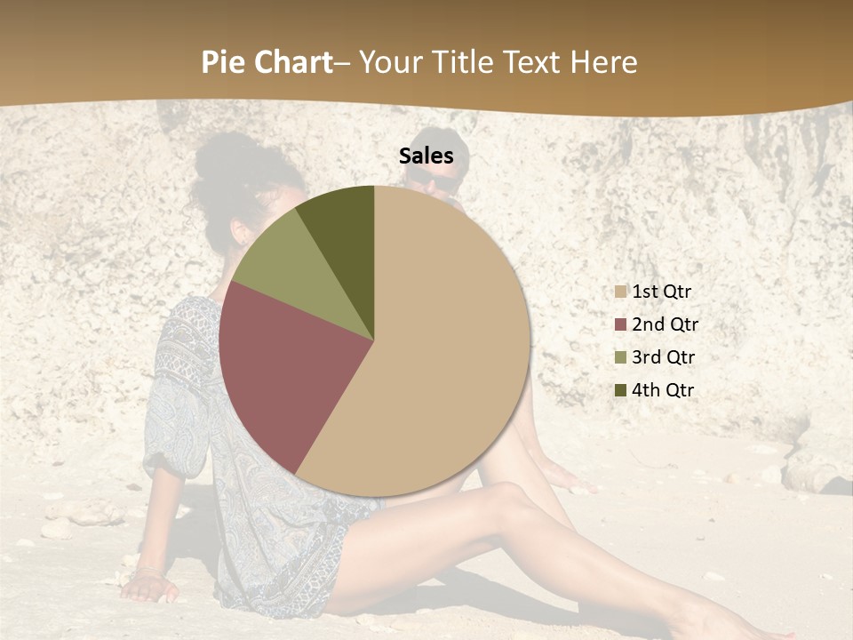 Sea Sunlight Rock PowerPoint Template