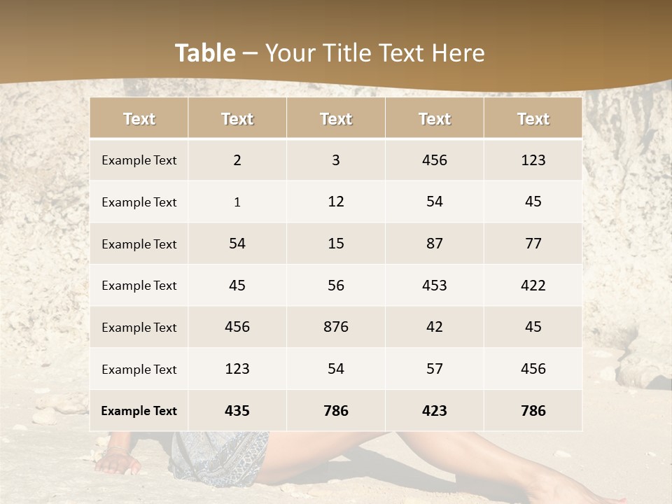 Sea Sunlight Rock PowerPoint Template