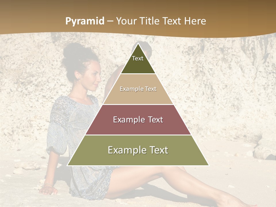 Sea Sunlight Rock PowerPoint Template