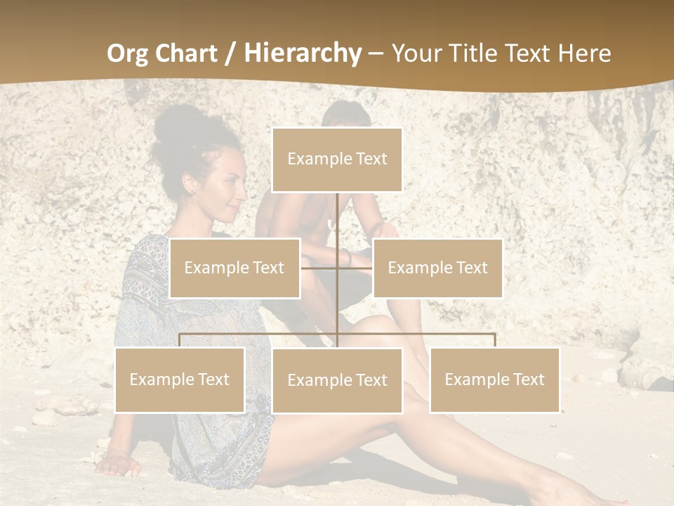 Sea Sunlight Rock PowerPoint Template