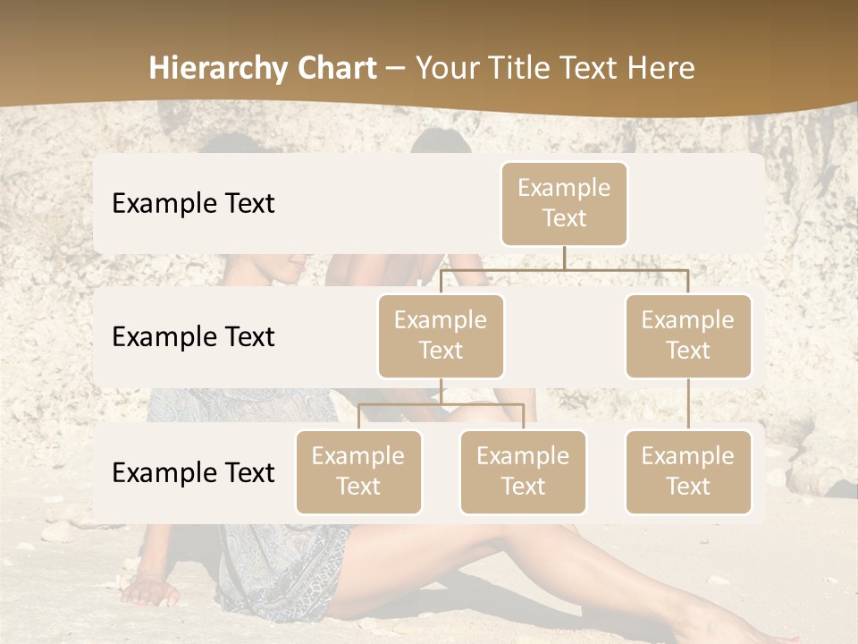 Sea Sunlight Rock PowerPoint Template
