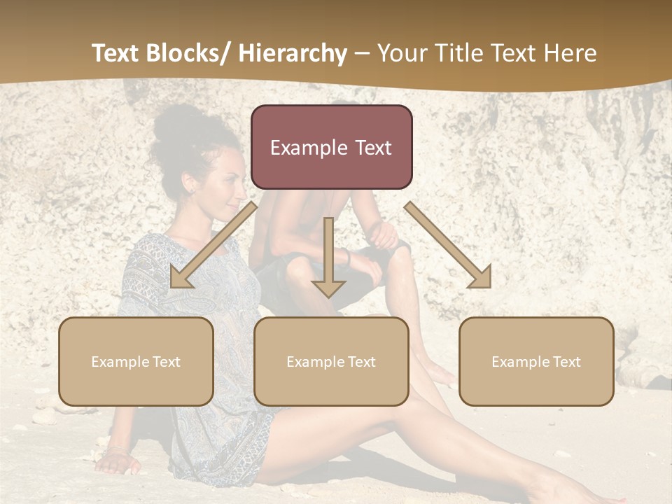 Sea Sunlight Rock PowerPoint Template