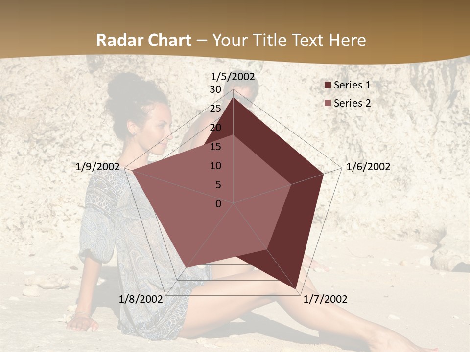Sea Sunlight Rock PowerPoint Template