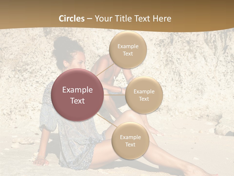 Sea Sunlight Rock PowerPoint Template