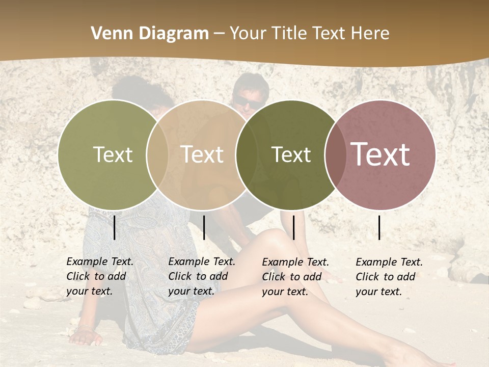 Sea Sunlight Rock PowerPoint Template