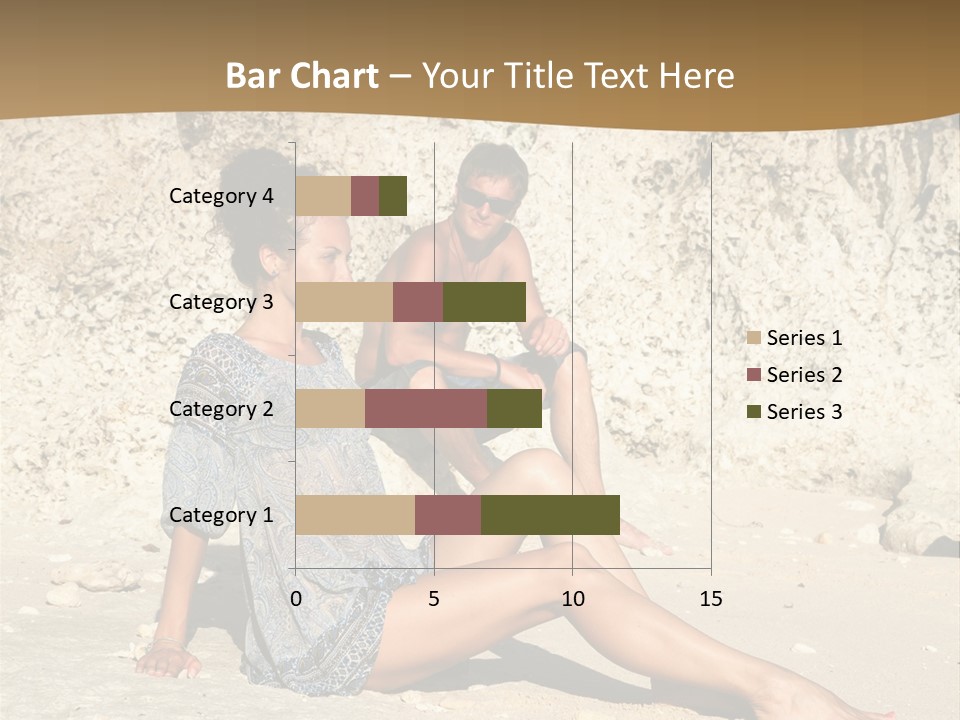 Sea Sunlight Rock PowerPoint Template