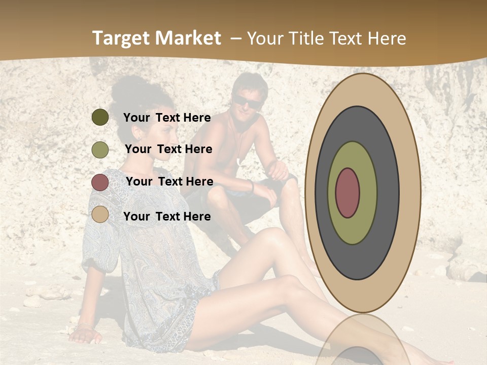 Sea Sunlight Rock PowerPoint Template