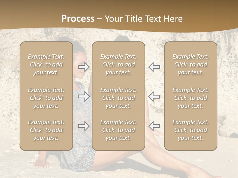 Sea Sunlight Rock PowerPoint Template