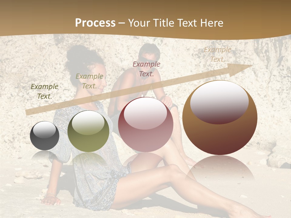 Sea Sunlight Rock PowerPoint Template