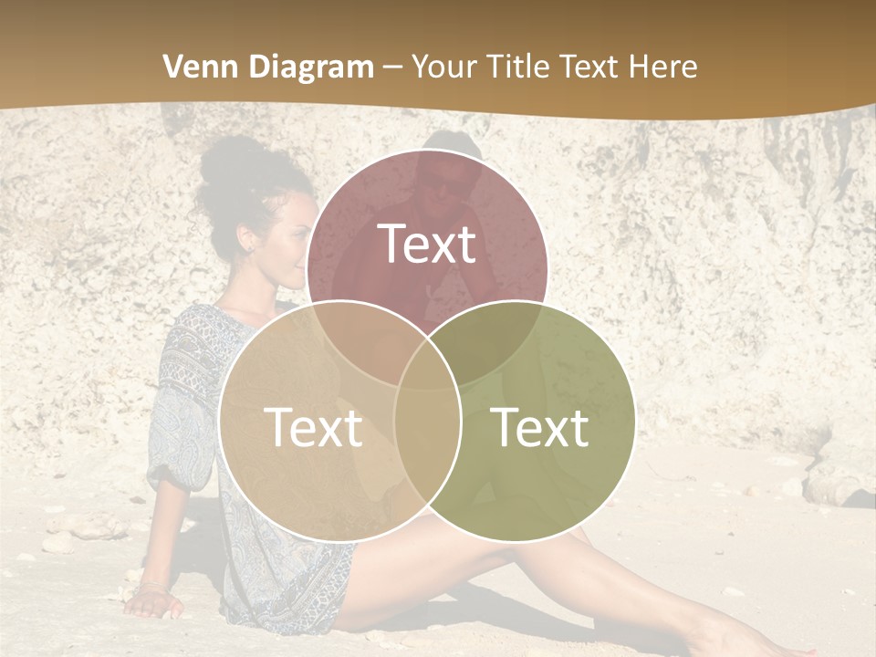 Sea Sunlight Rock PowerPoint Template