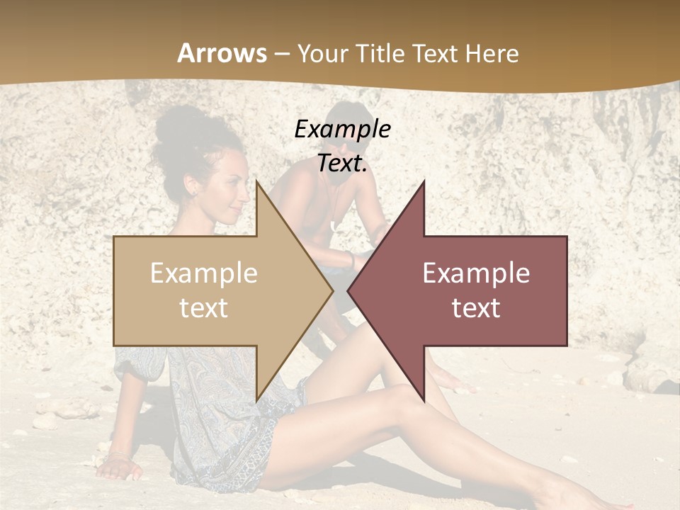 Sea Sunlight Rock PowerPoint Template