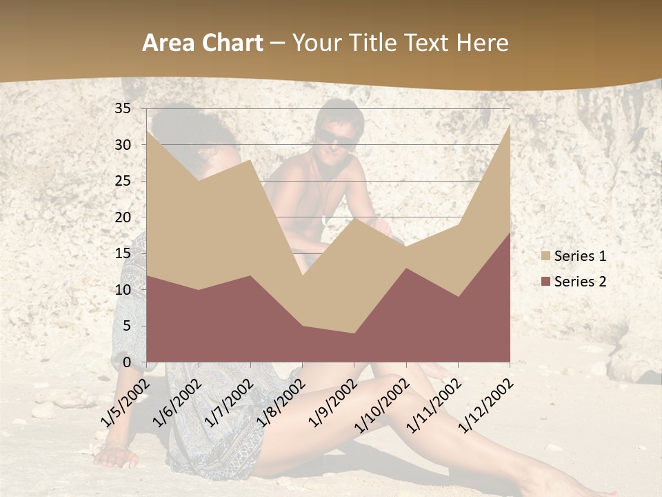Sea Sunlight Rock PowerPoint Template