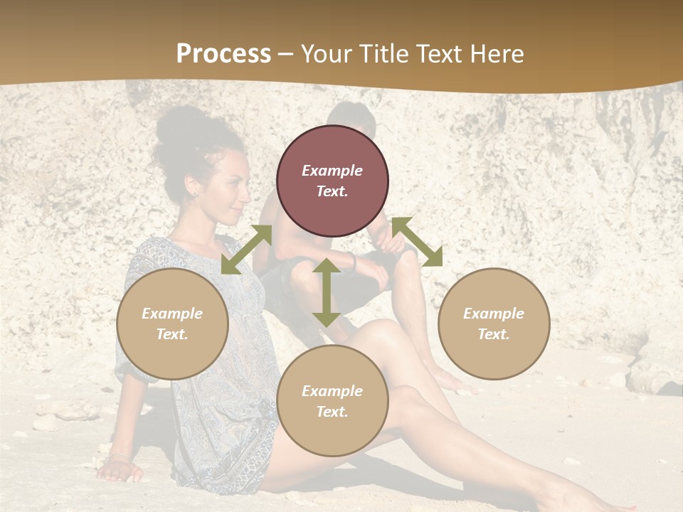 Sea Sunlight Rock PowerPoint Template