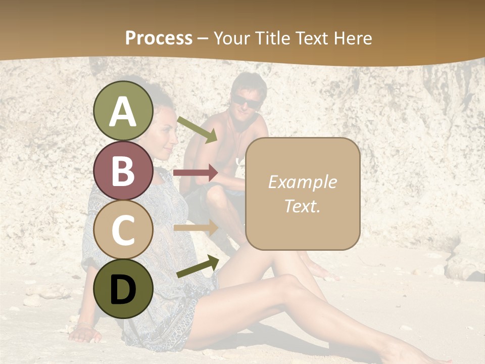 Sea Sunlight Rock PowerPoint Template