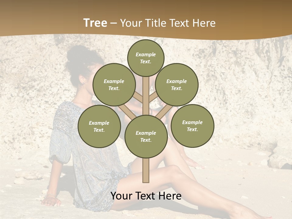 Sea Sunlight Rock PowerPoint Template