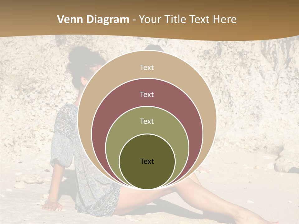 Sea Sunlight Rock PowerPoint Template