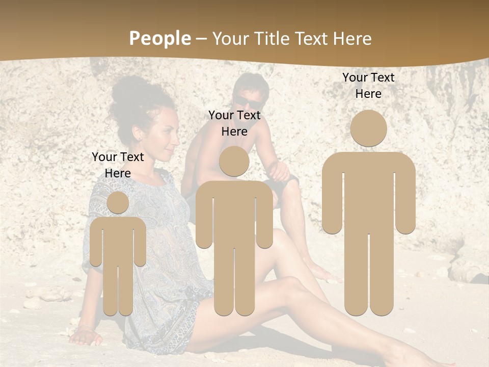 Sea Sunlight Rock PowerPoint Template