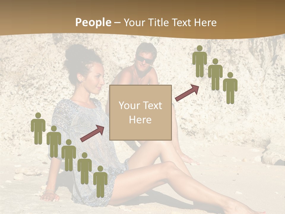 Sea Sunlight Rock PowerPoint Template