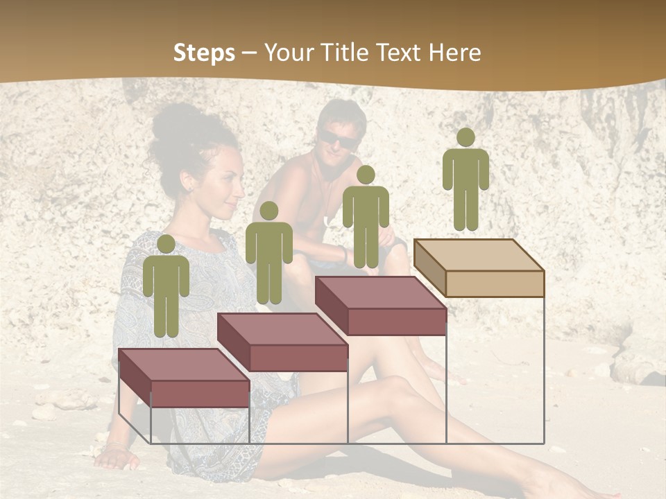 Sea Sunlight Rock PowerPoint Template