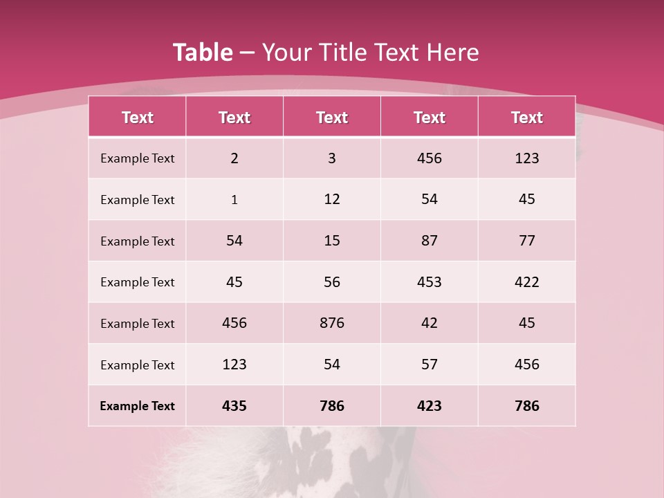 Pedigreed Close Up Crested Dog PowerPoint Template