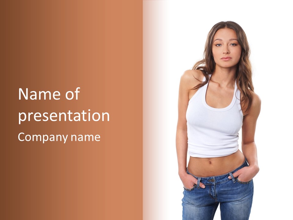 Sexual Glamour Posing PowerPoint Template