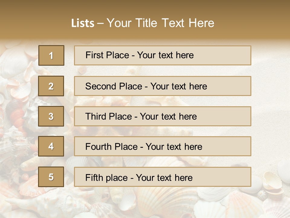 Starfish Border Summer PowerPoint Template