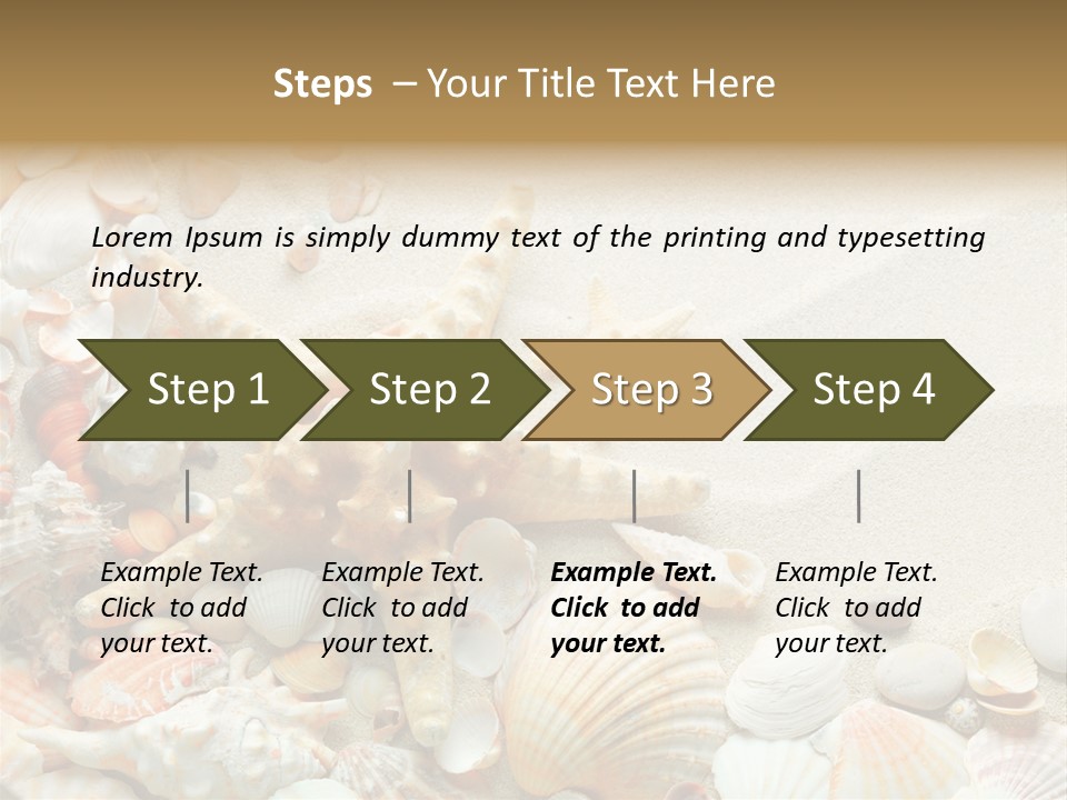 Starfish Border Summer PowerPoint Template