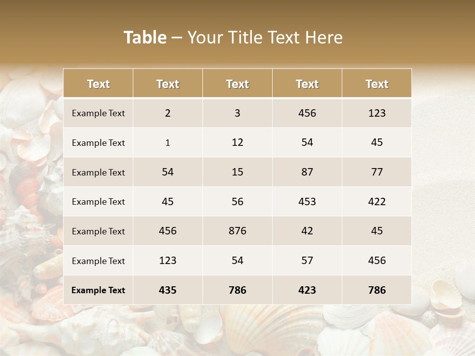 Starfish Border Summer PowerPoint Template