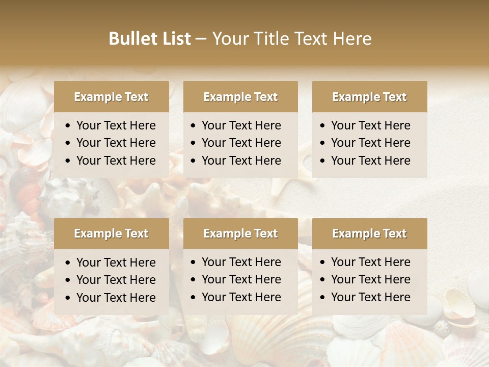 Starfish Border Summer PowerPoint Template