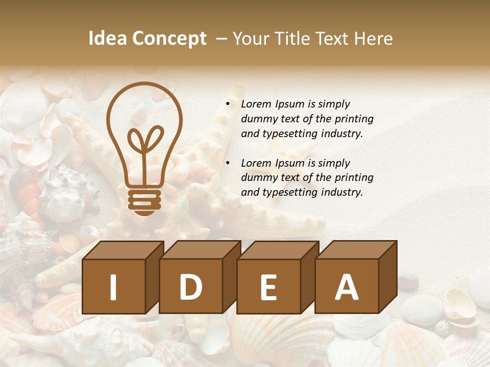 Starfish Border Summer PowerPoint Template