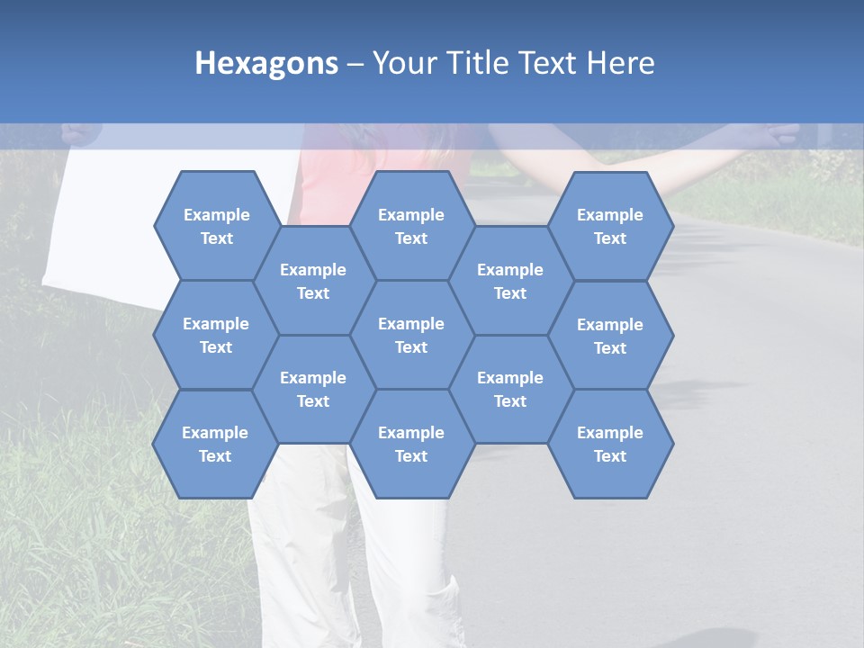 Bag Hitchhiker Finger PowerPoint Template