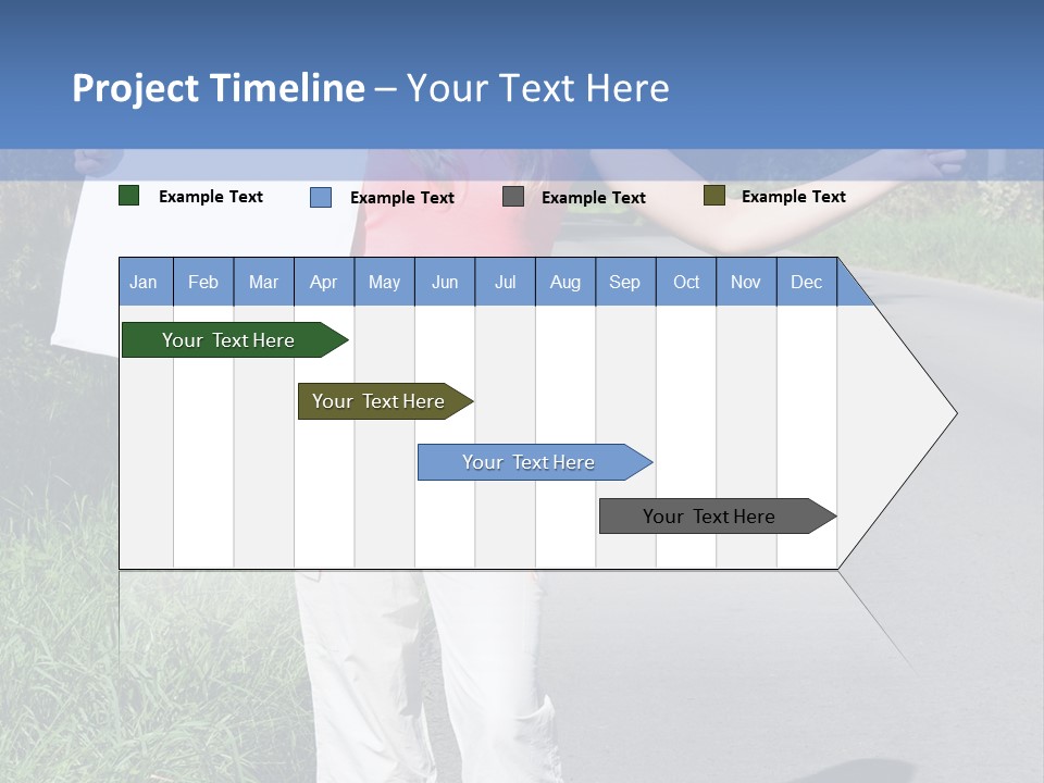 Bag Hitchhiker Finger PowerPoint Template