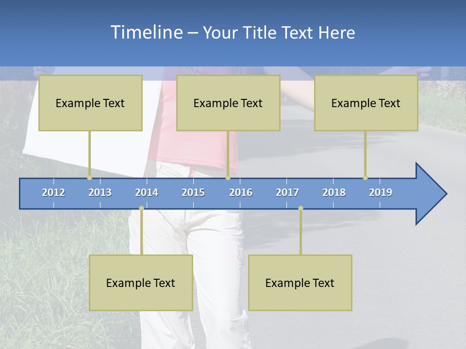 Bag Hitchhiker Finger PowerPoint Template