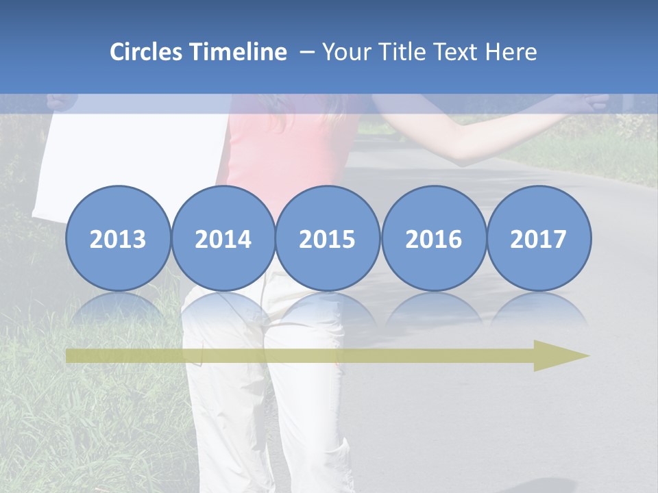 Bag Hitchhiker Finger PowerPoint Template